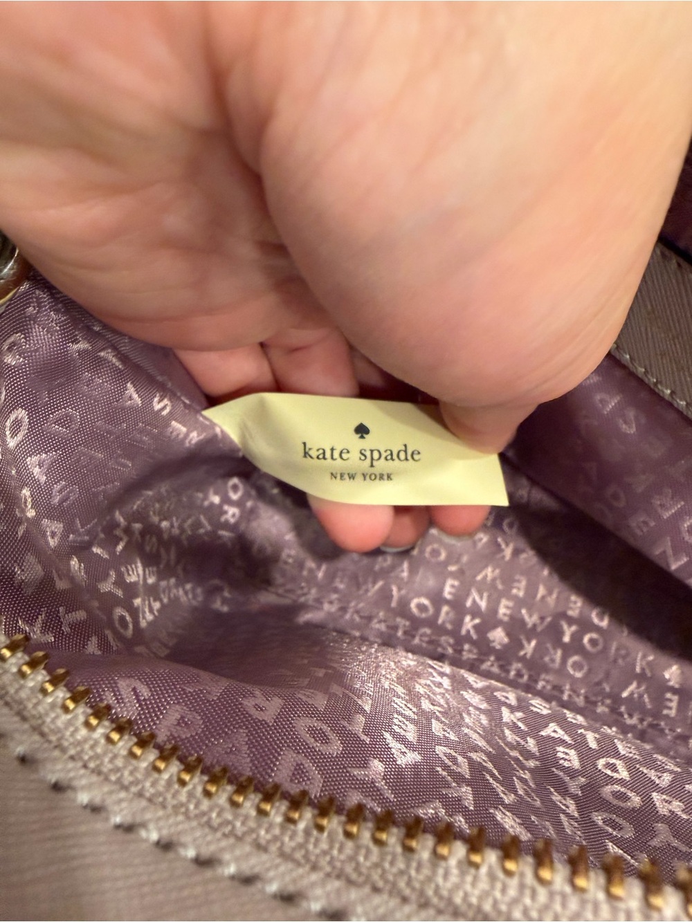 Kate Spade Make It Mine Bunny Hallie Satchel Womens Leather Purse EUC - Picture 10 of 11